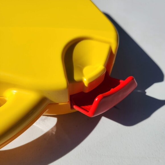 LEGO Yellow Plastic Carrying Carry Case Storage Box w Handle Dividers Organizer - Picture 8 of 13